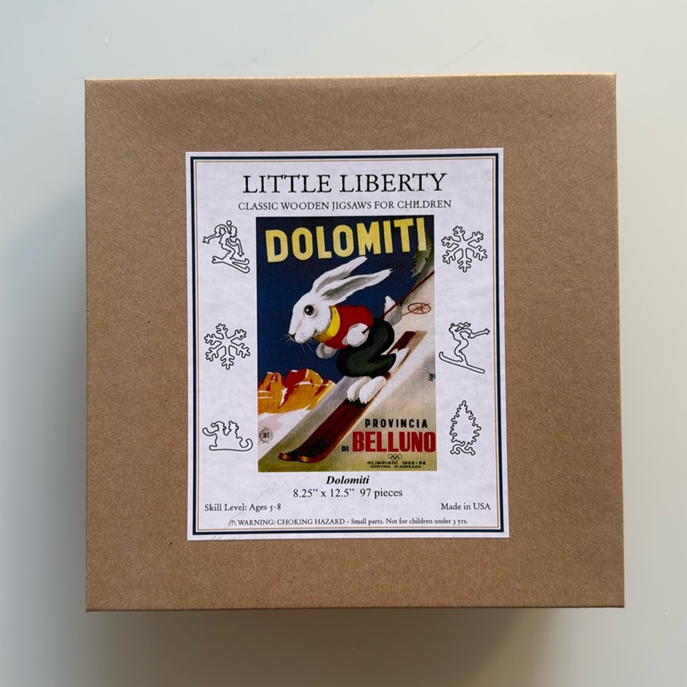 Liberty Puzzles - Little Liberty - Dolomiti - rabbit skiing - 97 pieces